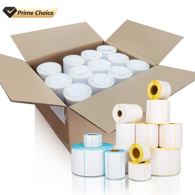 Рулон термобумажных этикеток на заказ и наклейки для ценовых