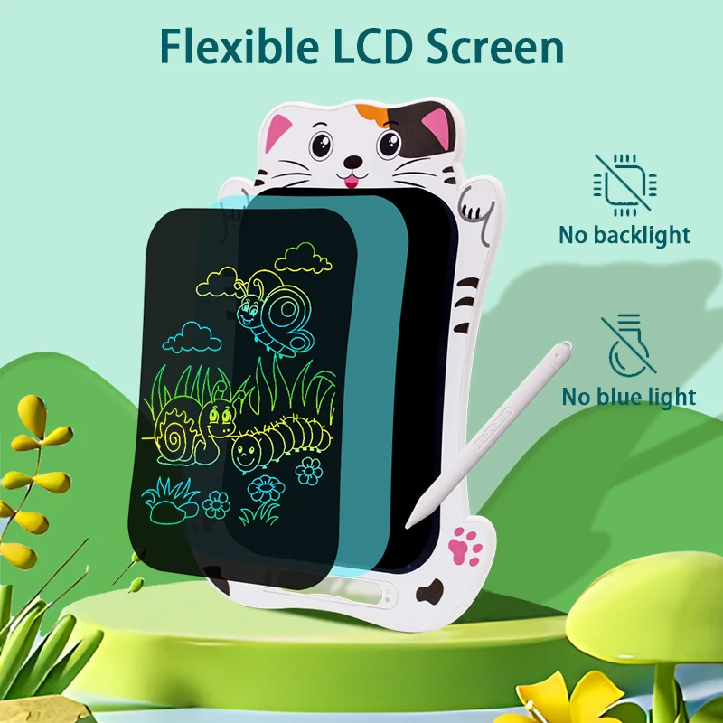 Kids Drawing Toys Lcd Writing Tablet Digital Writing Pad Erasable Doodle  Board Inch Cartoon Kids Slate Graffiti Board