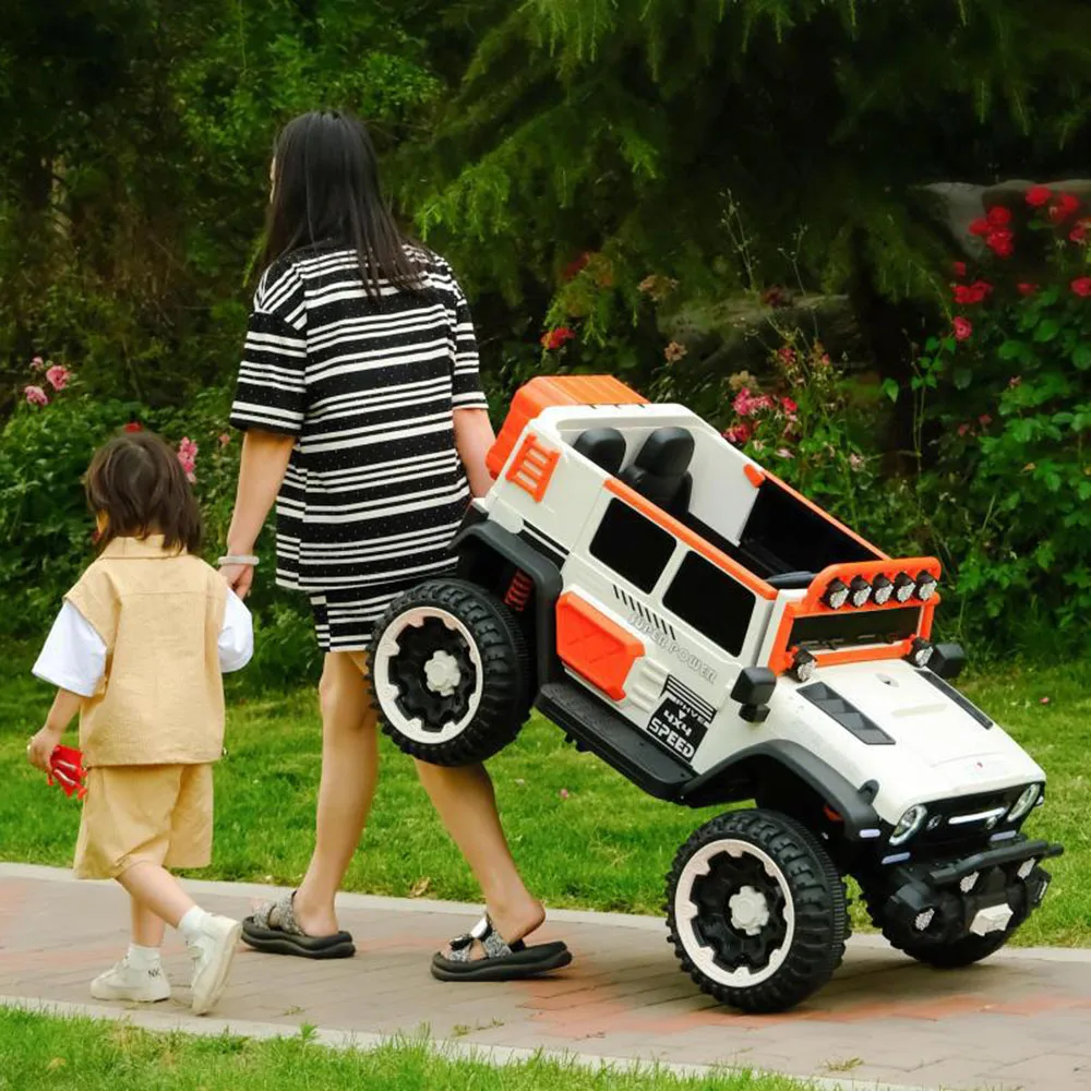 Children Parent-Child Electric 4WD Off-Road Vehicle Double Seater Baby Toy Car Remote Control Battery Powered Car
