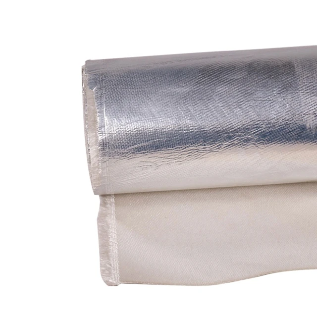 200g m2 glass fiber fabric fiberglass cloth pft with aluminum foil coating