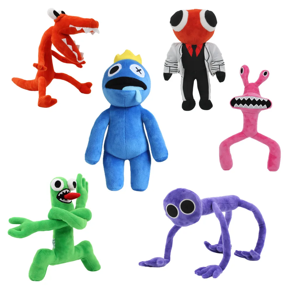 Rainbow Friends Green Monster  Rainbow Friends Blue Monster - Movie Friends  Figures - Aliexpress