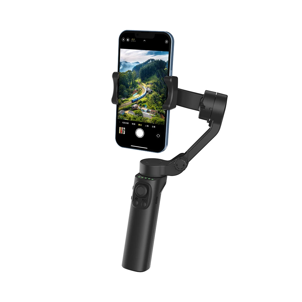 Flexible Handheld Gimbal Stabilizer Mobile Phone 3 Axis Tripod Stand Auto Face Tracking Tripod