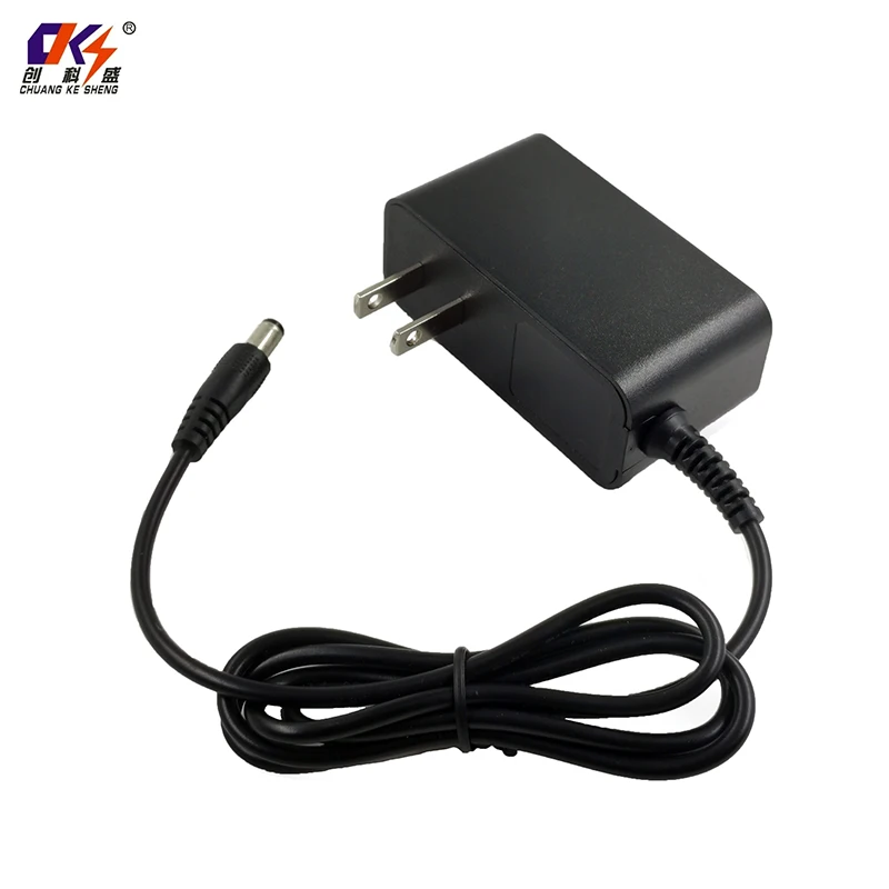 Adapter 24V AC100-240V to 12V 2A 24W Wall Mount Power Supply Adapter with 5.5x2.1mm DC Cable for Led Strip