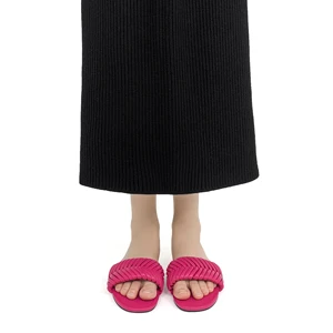 New Design Dancing Party Weave Women's High Heel Sandals Open Toe Shoes Frenulum Narrow Strap Cross Belt for Ladies