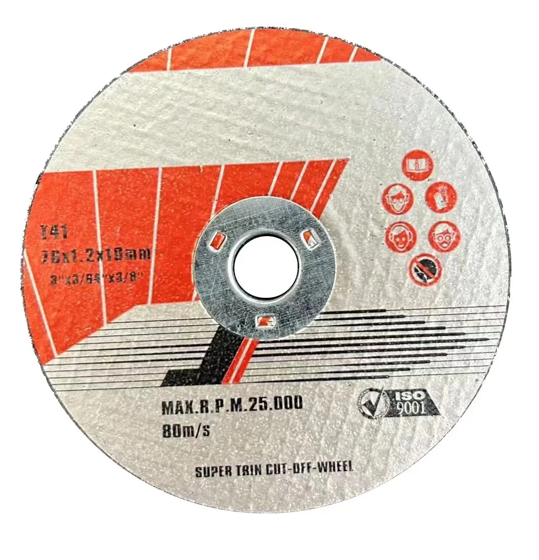 Сверхтонкое режущее колесо для металла и нержавеющей стали, 3 дюйма, 75x1,2x9,5 мм