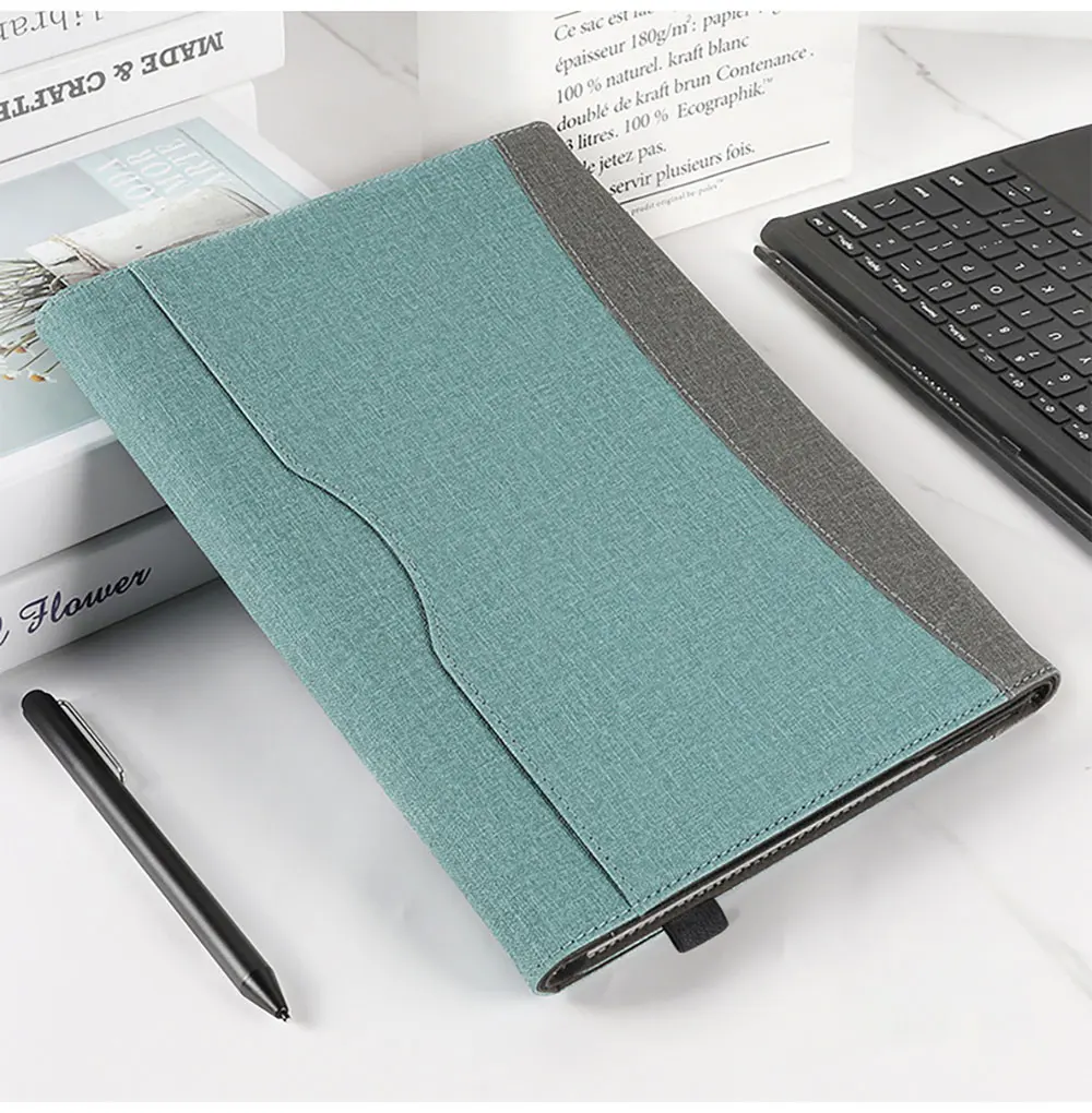 Laudtec Simple Business Tablet Cases for Surface Go 1/2/3/4 Shockproof Multi Angle Holder Lightweight Pen Slot Protective Cover