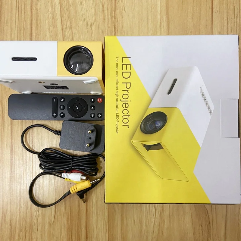 
Горячая Распродажа Мини HD LCD 1080p проектор для мультяшного домашнего кинотеатра карманный проектор размера телефона 4k 