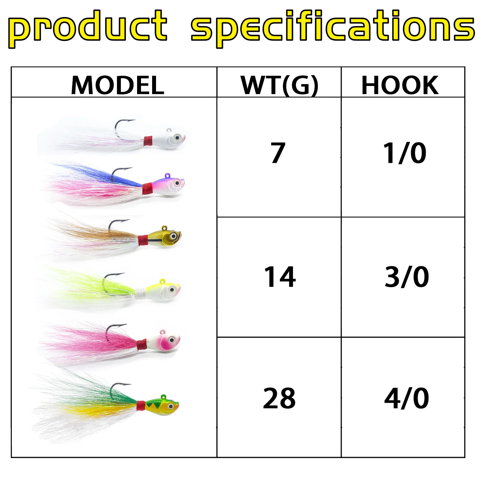 Ready to Ship UV Glowing Mustad Hook Bucktail Jigs Saltwater Hair Assorted Kit for Striped Bass Walleye Snook Rockfis
