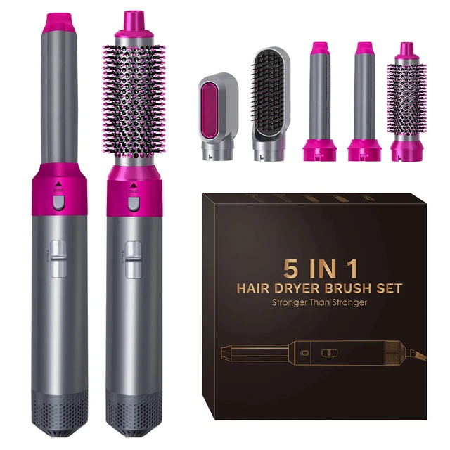 5 in 1 Styler Hair Dryer One Step Hair Dryer Professional Hair Straightener Curler Styling Tools Hot Air Brush Wrap Styler