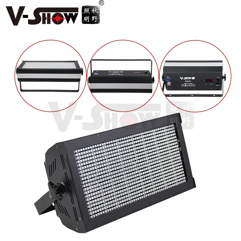 VSHOW S80G Strobe DMX Led Light 560w 960 RGB SMD5050 LED Colorful Lighting Stage Light Mixer