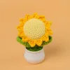 Sunflower small potted plant (7 circles) - pointed orange