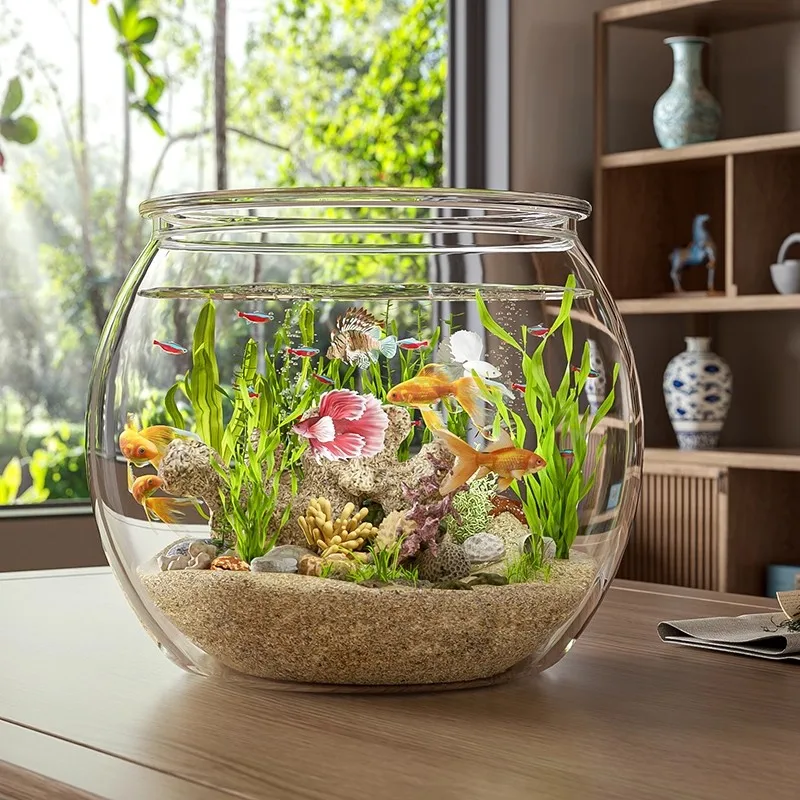 Xing You New Arrival Eco-Friendly PET Material Desktop Fish Tank High  Transparent Thickened Small Aquarium for Bedroom Outdoor