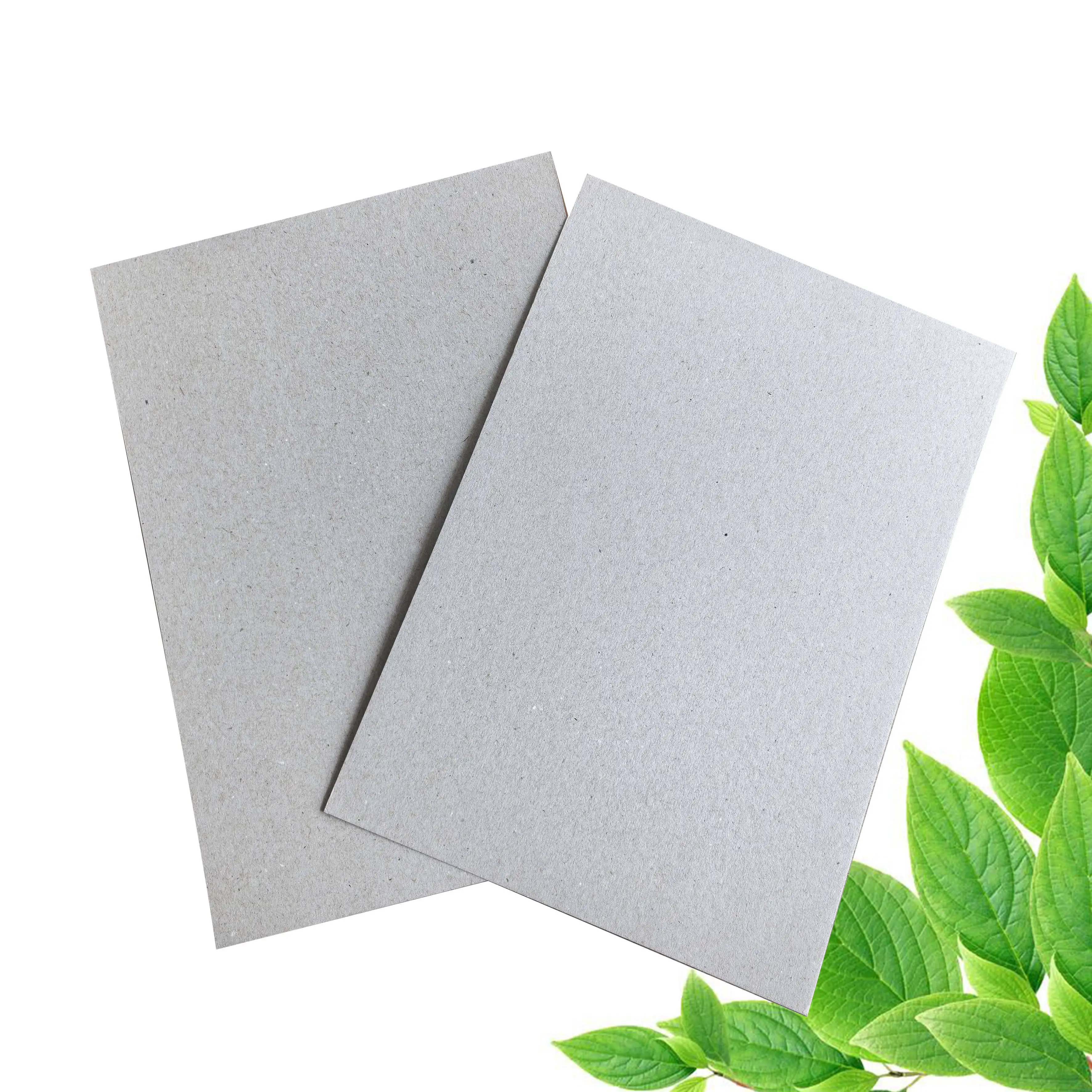 Cheap Factory Price Anti-Curl 1000 Gsm 650gsm Paper Board 0.5mm 1mm 1.5mm 2mm Thick Grey Cardboard Sheets