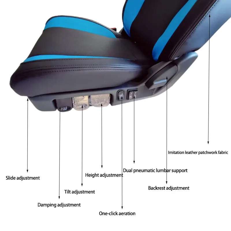 Luxury 24v Air Compressor Seat With Quick Release Feature Electrically