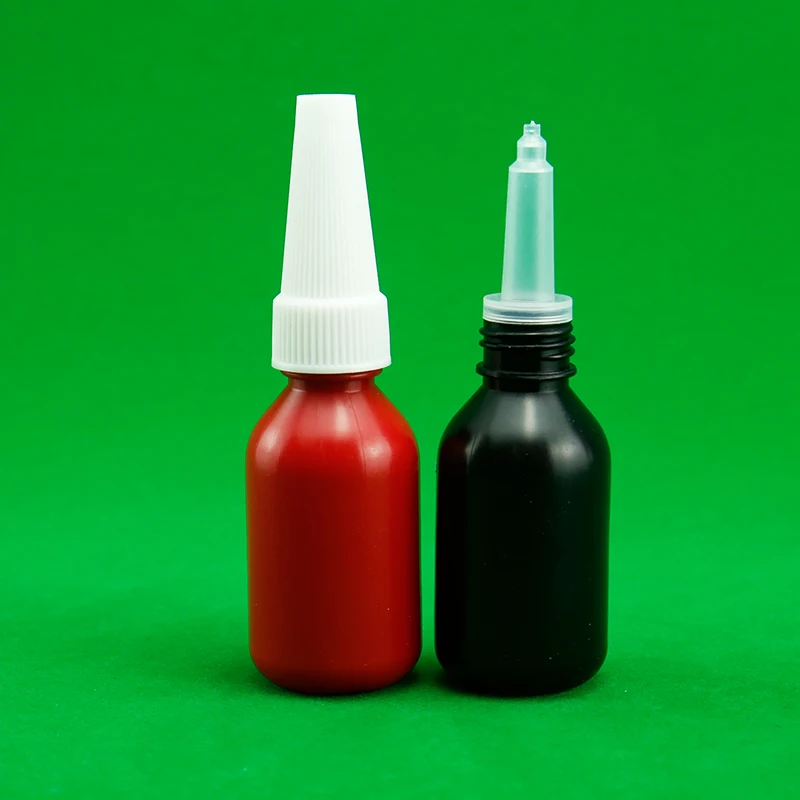 25ml 50ml 250ml HDPE Flat Plastic Anaerobic Glue Bottle with Screw Cap Product Type Plastic Bottles