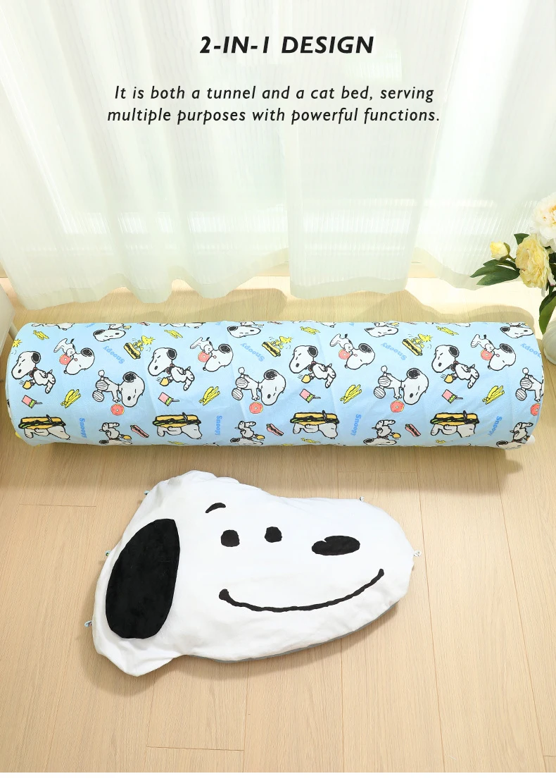 New snoopy Joint cat Toy cat Tunnel Four Seasons General Boredom Artifact Tunnel Drill Hole Can Unpick and Wash Can Sleeping details