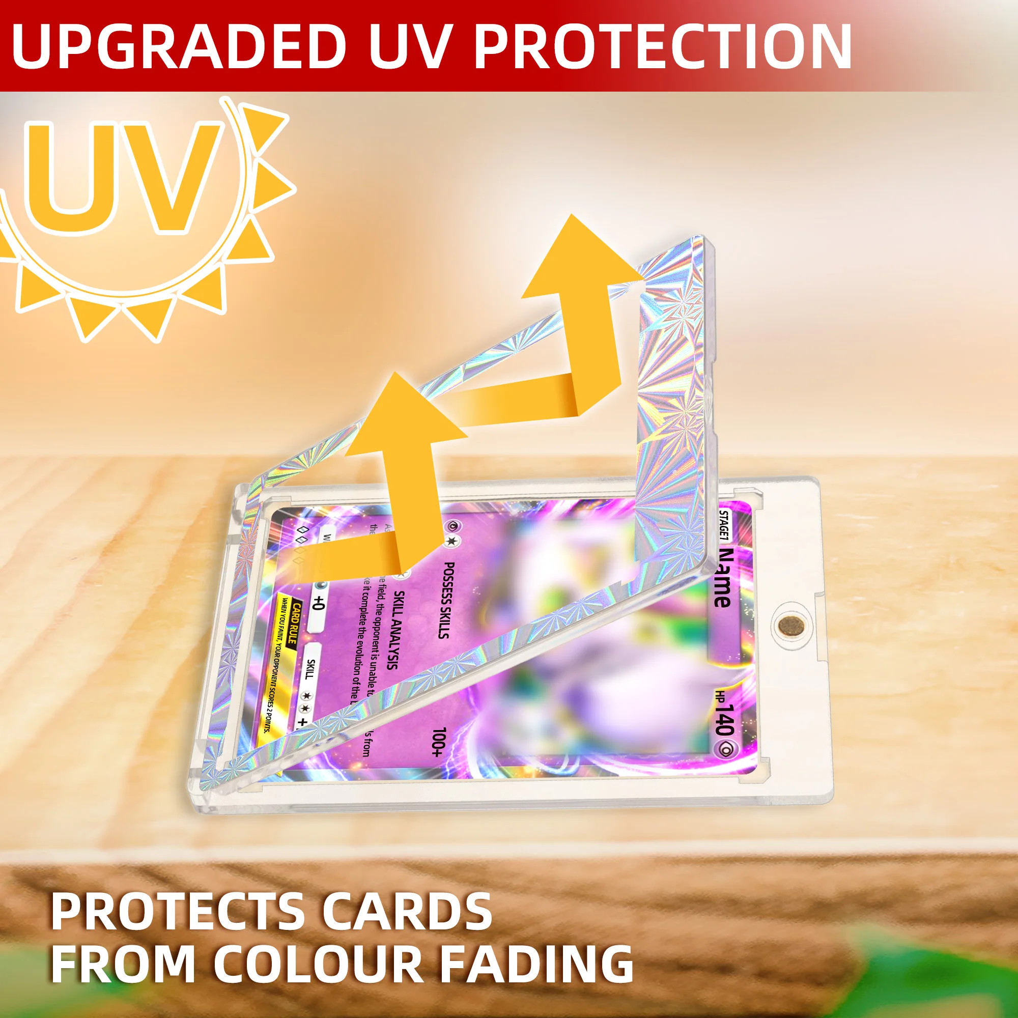 Kejia Magnetic Card Holder - UV Protection & One Touch