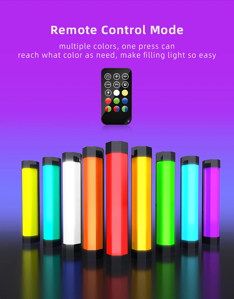 LUXCEO P200 RGB LED RGB soft light Tube Portable Handheld Photography Lighting Stick CCT Mode Photos Video Nanguang