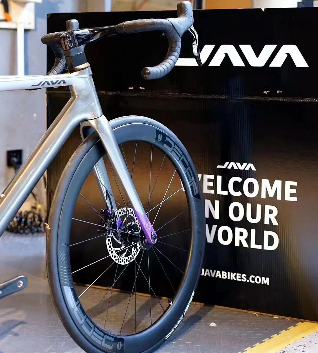 2023 New Java VESUVIO Carbon Fiber Road Bike 24 Speed Hydraulic Disc Brake Racing Bike for Adults