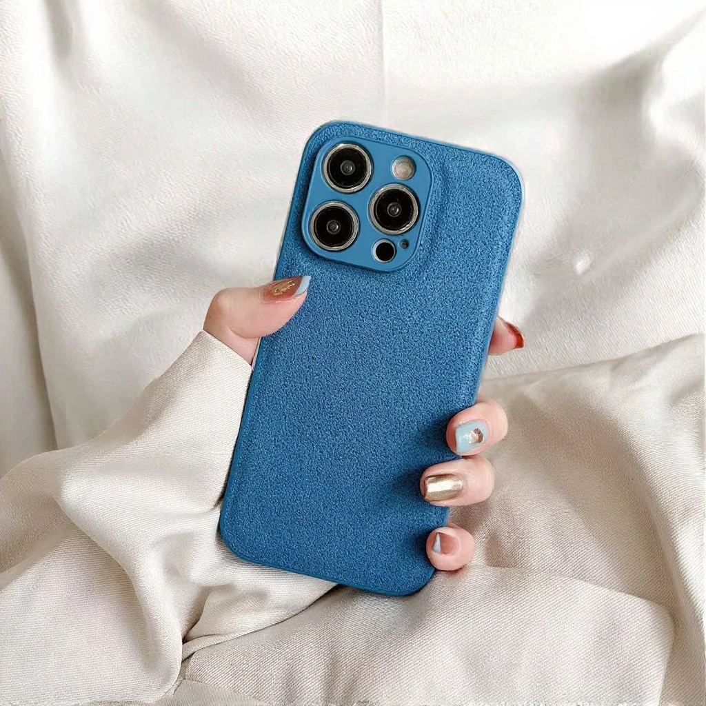 product lychee leather pattern edgeless heat dissipation camera lenses anti fall cover for 16 pro max business design without holder-2