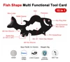 15-in-1 Fish Shape Card Tool