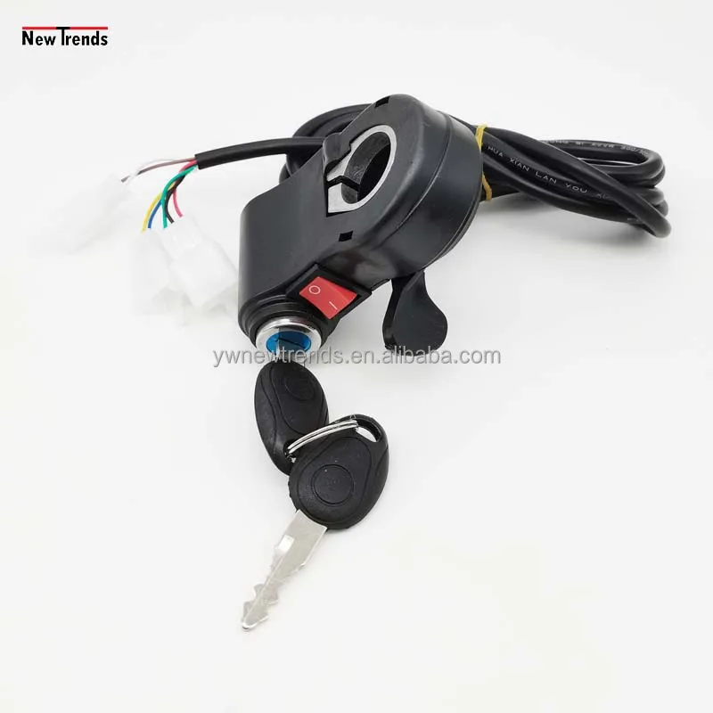 Electric Vehicle Ebike General Thumb Throttle/ Power Key/switch Three In One 22mm Throttle With