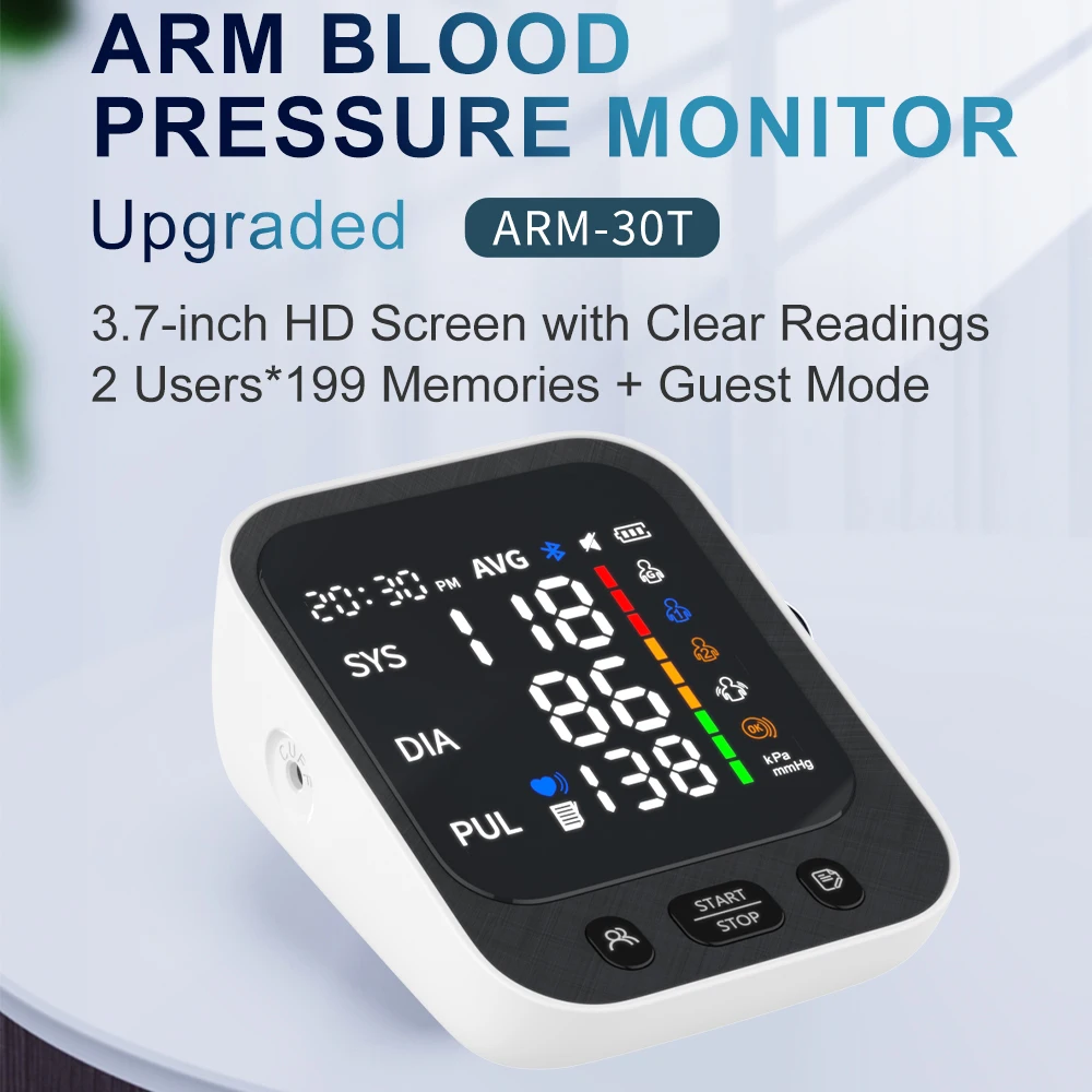 Smart Electronic Speakers Digital Automatic Blood Pressure Monitor Portable Bp Monitor Blood Pressure Machine Upper Arm