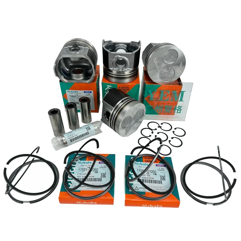 Agricultural Engine Parts IZUMI Piston D722 D750 D782 D902 Piston Kit for Kubota Diesel Engine