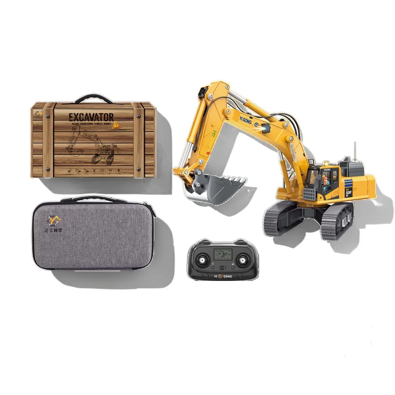 Mini Electric Excavator Model Toy - 12 Channels RTR RC