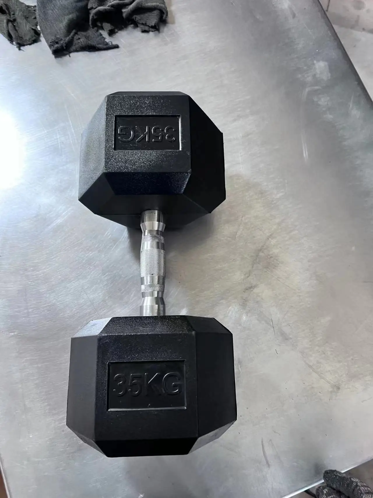 Professional Design Home Gym Hex Dumbbell Set 5kg 7.5kg 10kg 20kg Weights Rubber Coated Cast Iron and Steel Hexagon Dumbbells