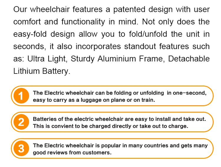 2023 stylish motorized lightweight one key automatic foldable wheelchair supplier