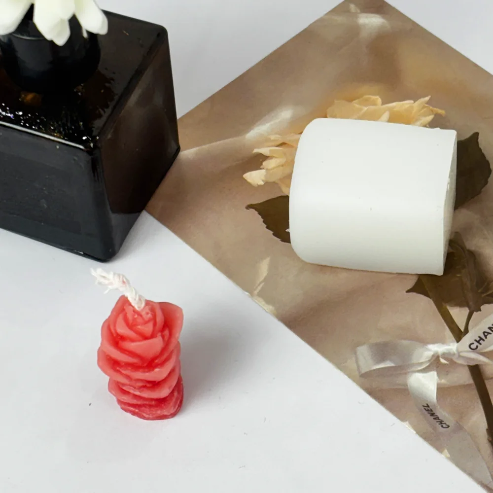 MHC Unique 3d Candles Small Succulent Candle Mold Mould  Lotus Flower Birthday Cactus Candle Silicone Molds