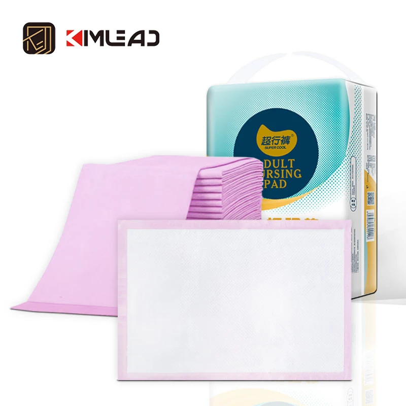 Kimlead médical échantillon gratuit coussin d'allaitement incontinence coussinets de literie réutilisables coussin d'incontinence léger pour hommes