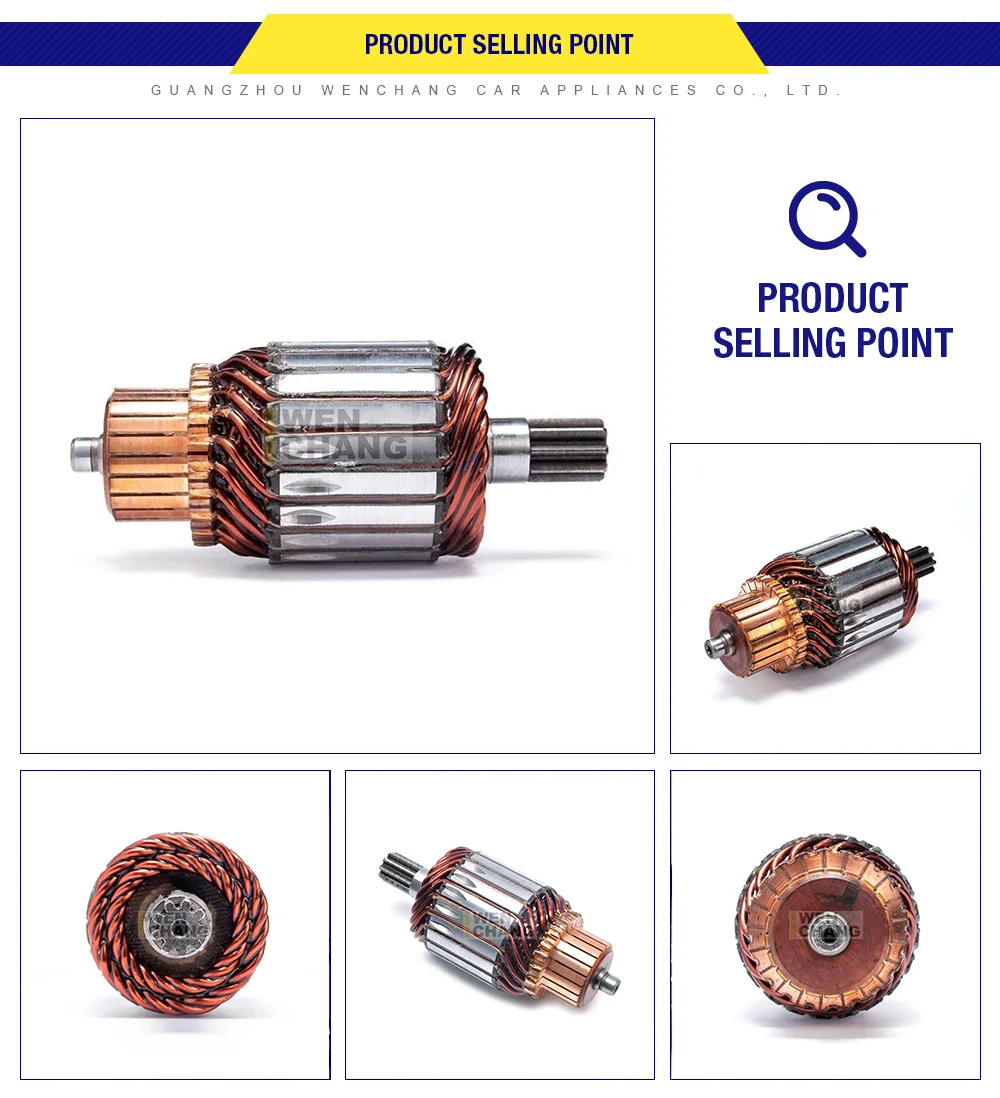 Car Starter Parts Armature Price 12v 1.4kw 211411111 211421111 618114