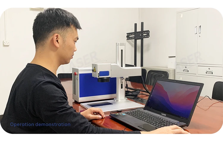 China  MZF Serial Split Portable Model  20w 30w  Fiber Laser Marking Machine for Precious Gold Pendant Diamond Ring