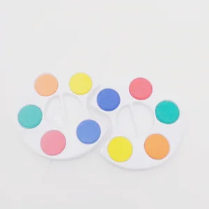 Eco Children Watercolor Paints Creative 5 Colors Nontoxic Solid Cake Watercolor Paint Set Paper Round Art Painting 5000 Sets 5ml