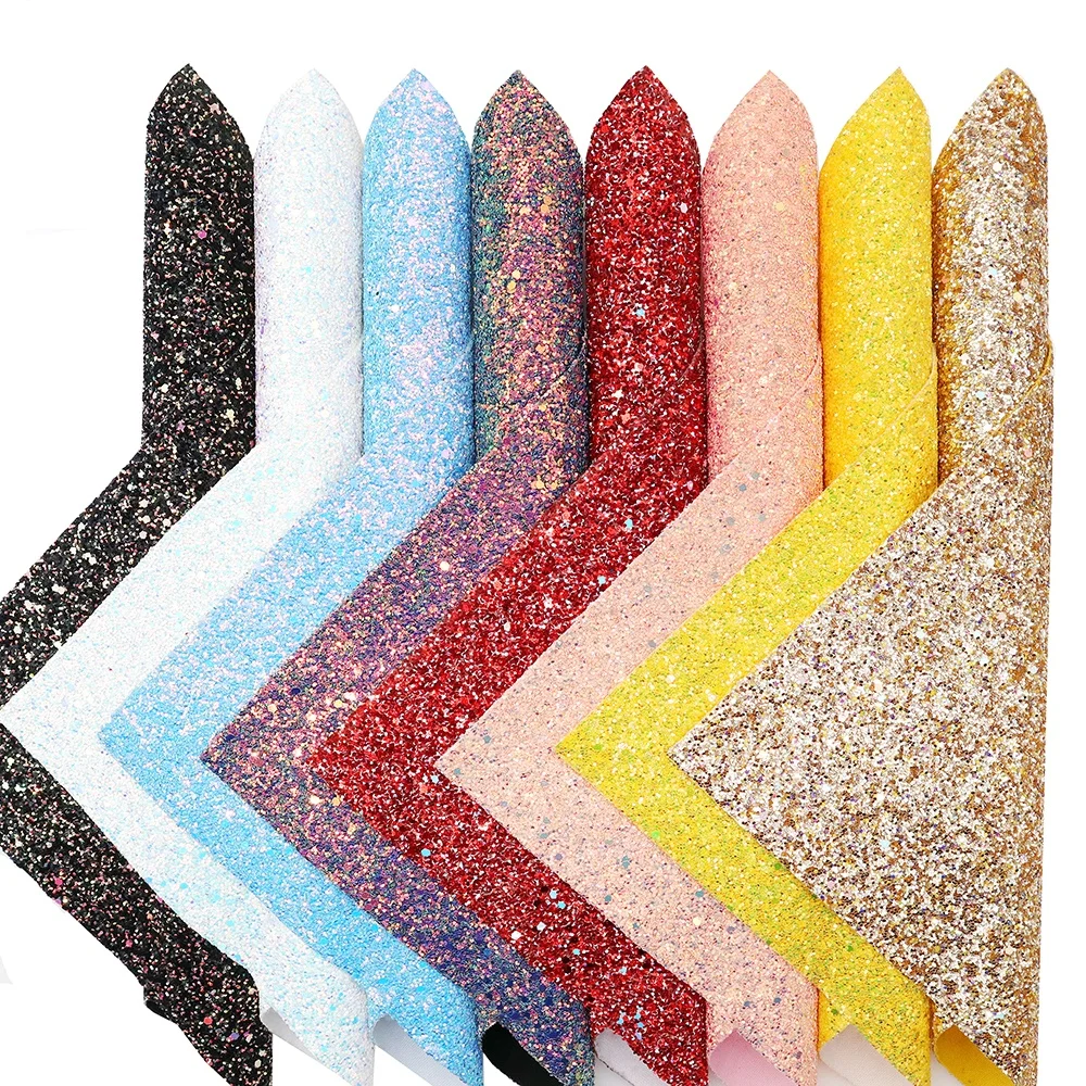 A4/20x135cm Frosted Glitter Vinyl Fabric Sparkle Shiny Faux Leather Craft  DIY Material Bows Bag Shoe