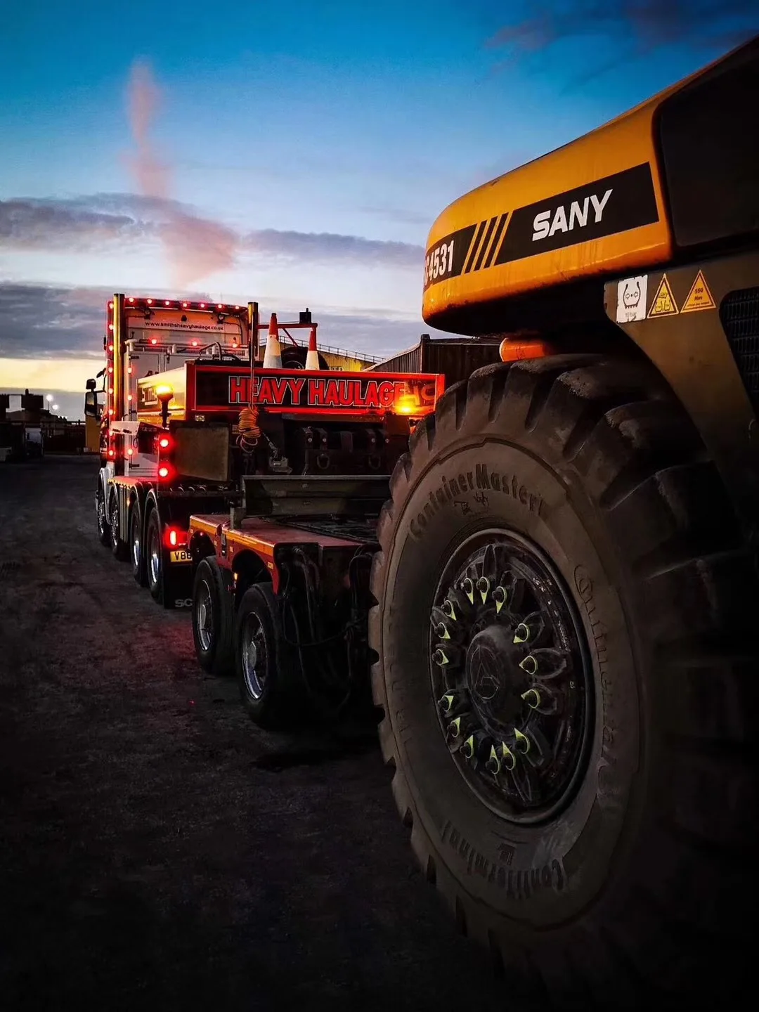 SANY SRSC45H85A 45 Ton Reach Stacker Tyre Wheel Reach Stacker for Port
