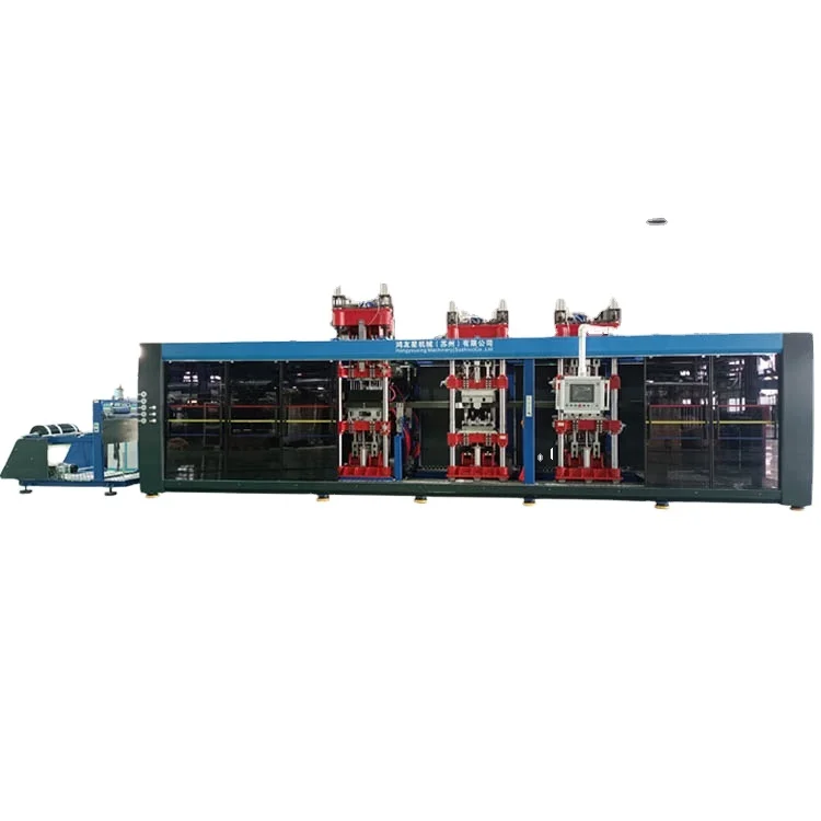 Full Automatic Thermoforming Machine With Punching Faction  Making  PP PET PS Plastic Fruit  Containers