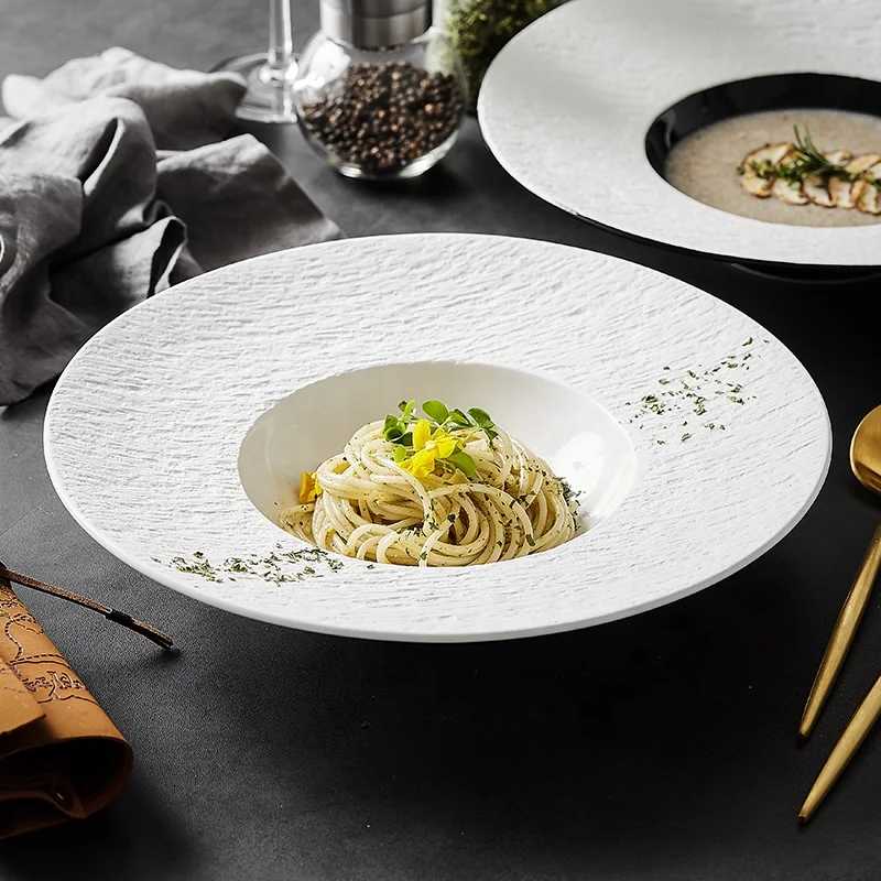 PLATES + DISHES ステファン・シャッハー European Modern Disposable Soup Sashimi Pasta Main Dish Plate Eco