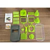 Grey green -18 piece set (rolled silk and sheet)