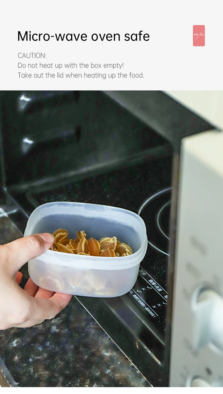 Portable Plastic Fridge Bento Food Prep Box Refrigerator Storage