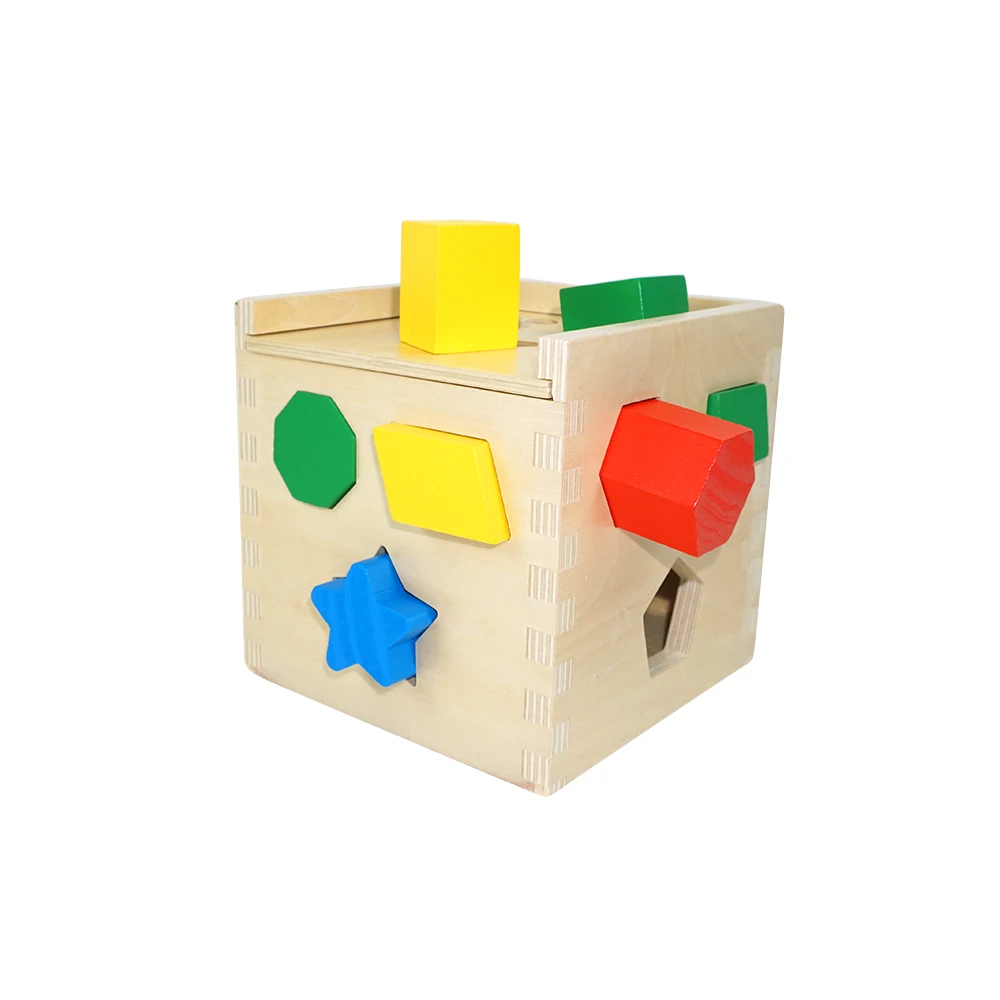 Многофункциональные обучающие игрушки для детей кубик сортировки деревянные Обучающие строительные