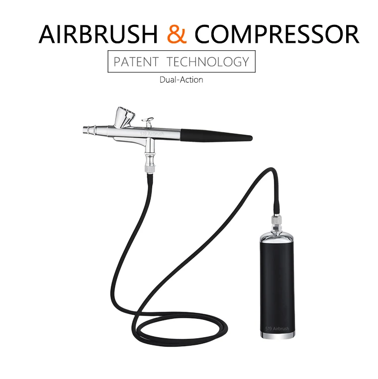 519 Airbrush Kit With Compressor Portable Cordless Airbrush Kit For Barbers Model  Painting Nail Art Craft Makeup - Buy 519 Airbrush Kit With Compressor  Portable Cordless Airbrush Kit For Barbers Model Painting