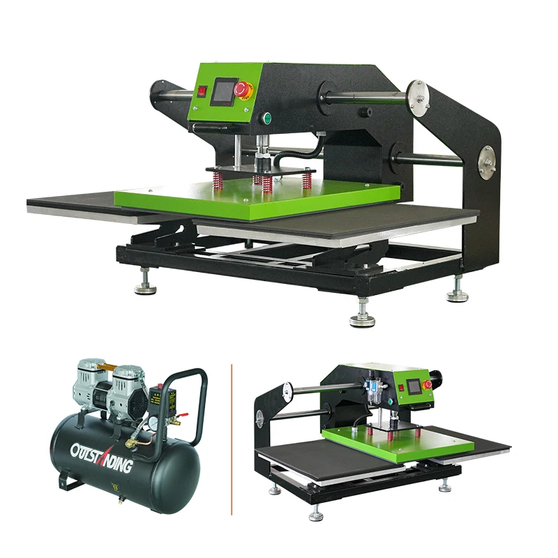 Auplex Semi-Automatic Pneumatic Marking Automatic Heat Press Machine B2