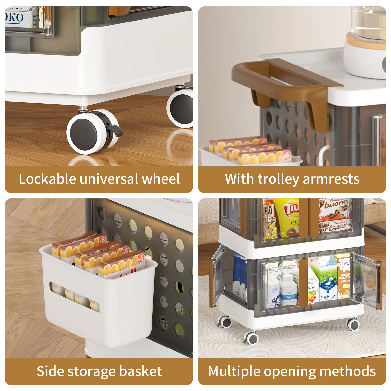 Modern Design Rectangle Plastic Storage Container Transparent Glossy ...
