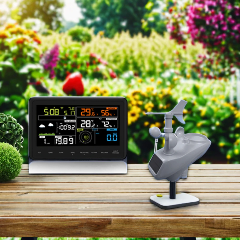 AW006 WIFI App Weather Station Colorful Indoor/Outdoor LCD Temperature Recorder Hygrometer Home Use