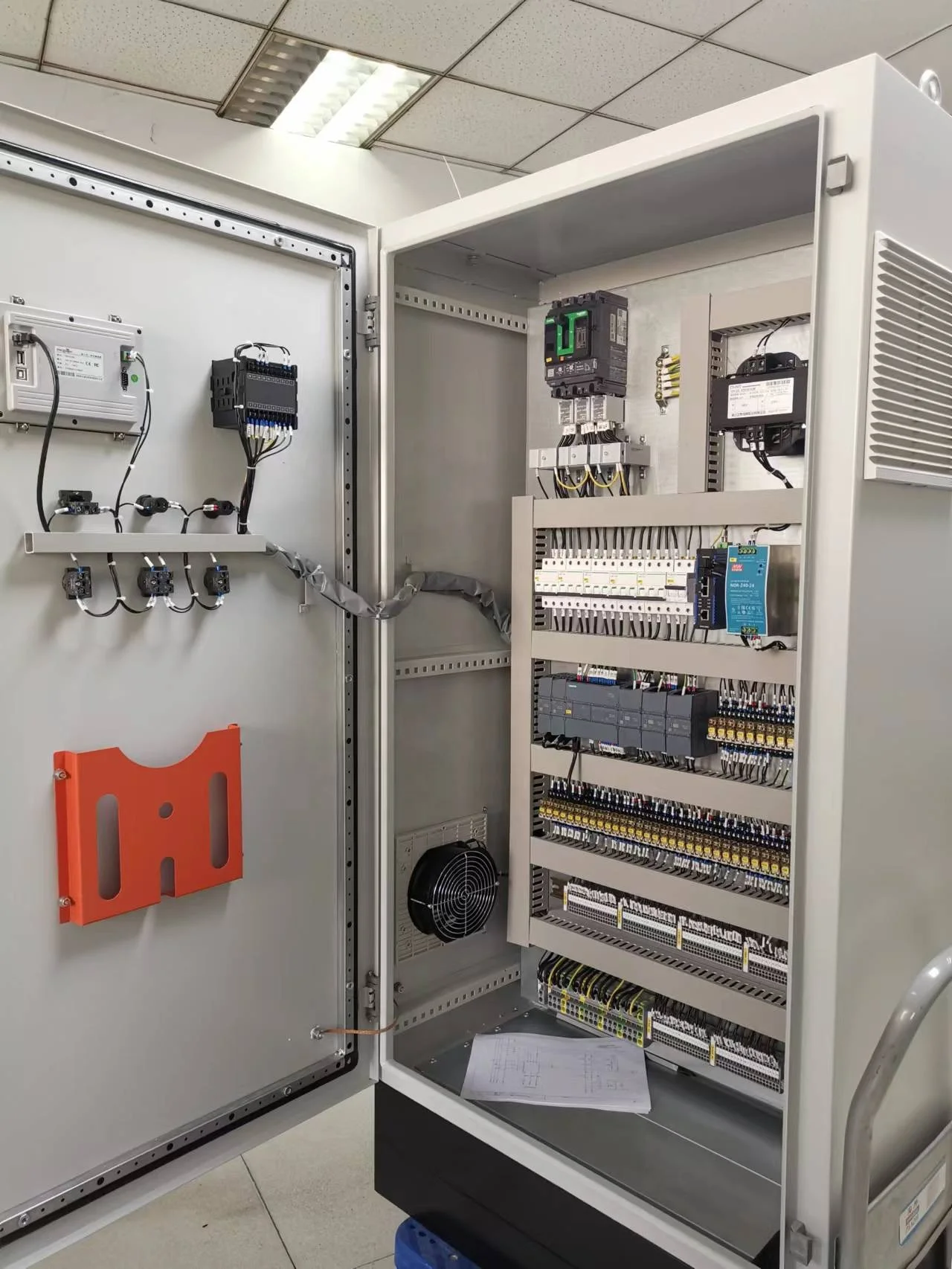 PLC Control Cabinet for Precision in Manufacturing Lines, image size:1280x1706