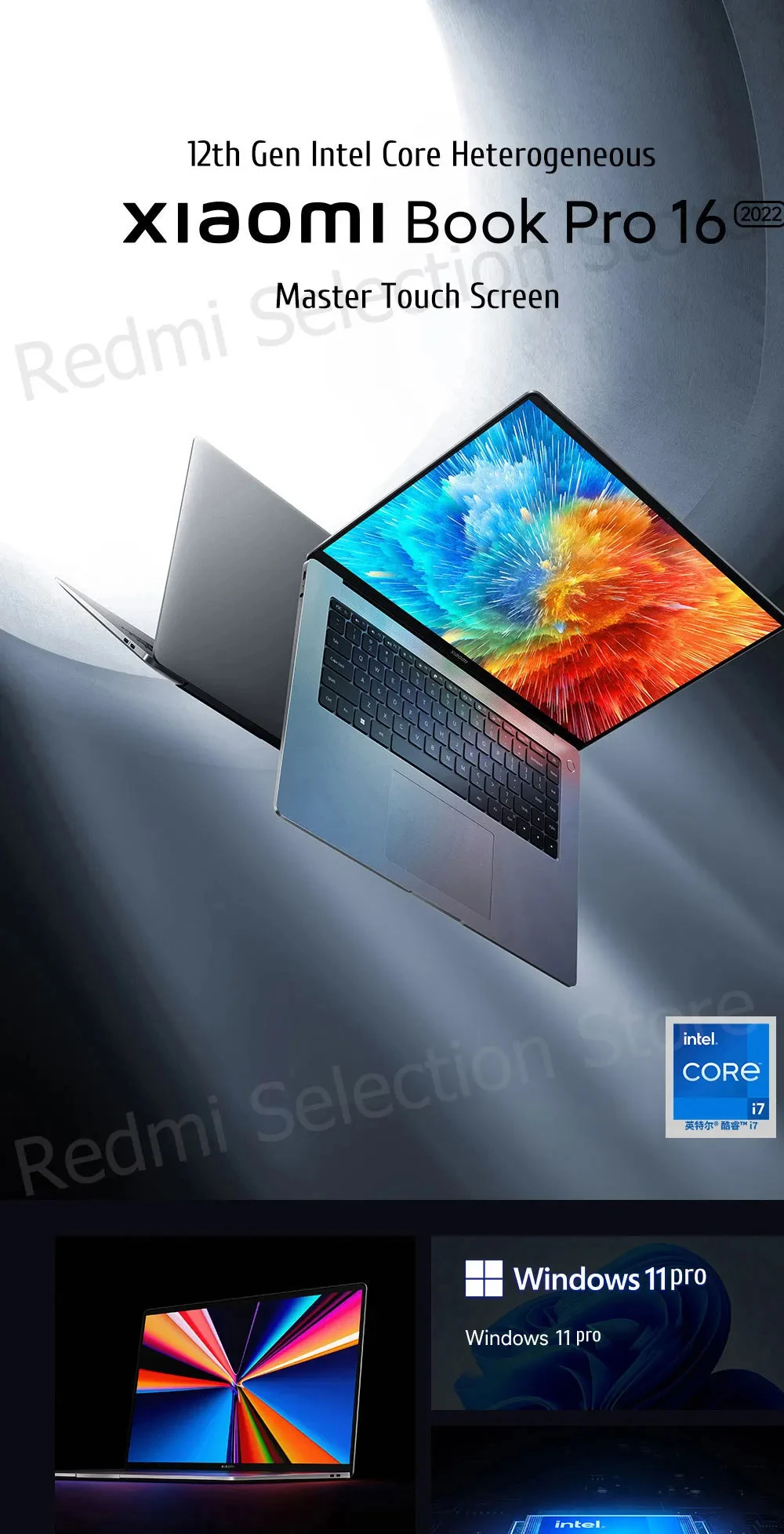 Xiaomi Book Pro 16 Laptop 16inch 12th Intel I7-1260p/i5-1240p 16gb ...