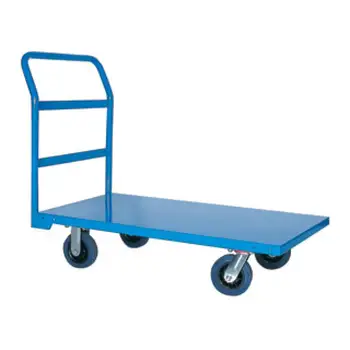 Thickened iron hand carts trolleys material handling trolley
